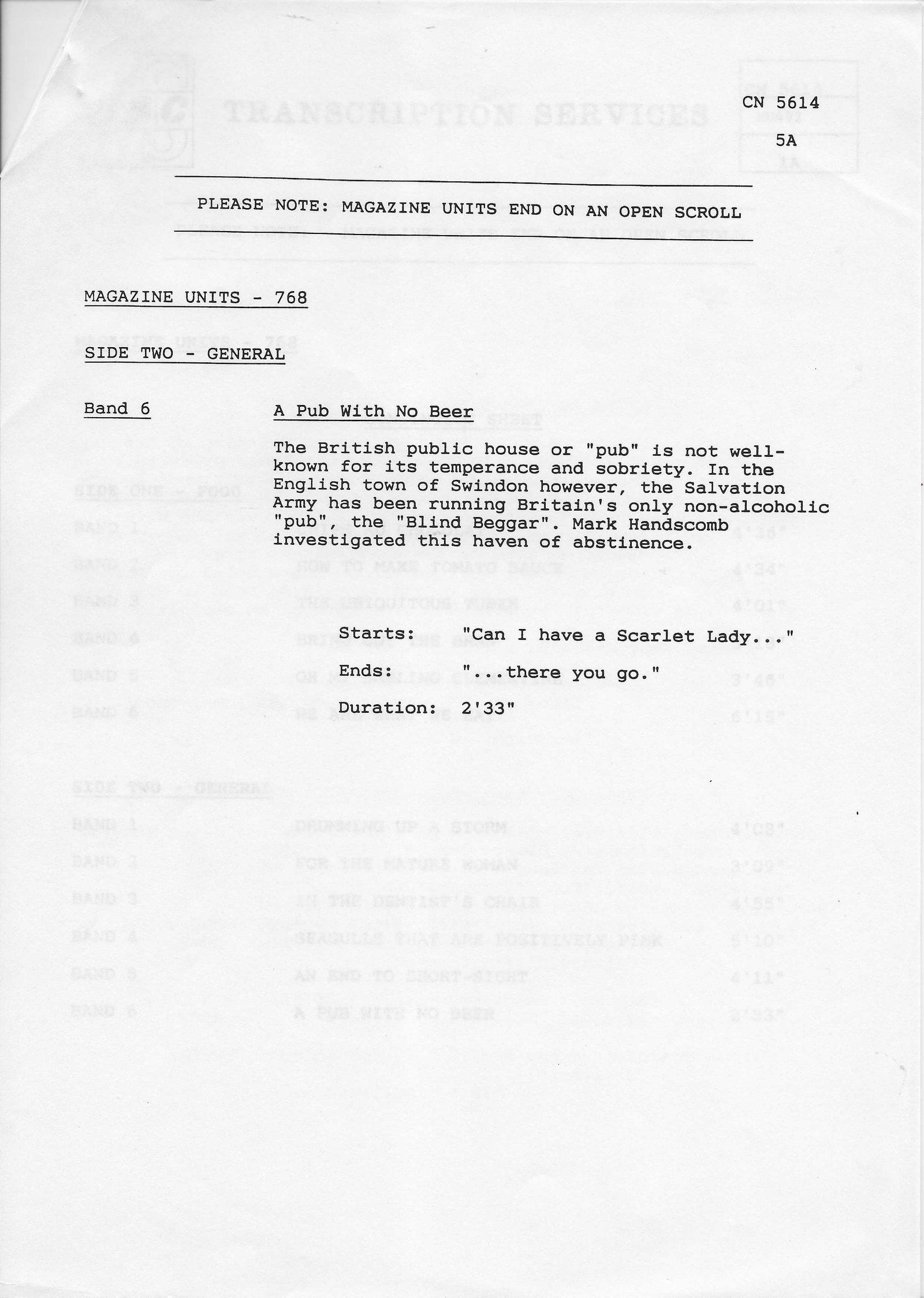 Inserts from CN 5614